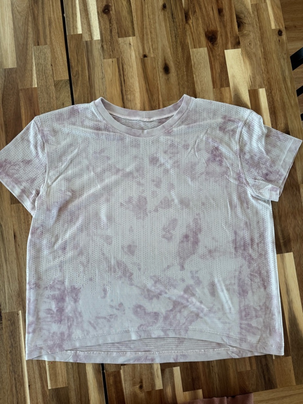 lululemon athletica Light Pink Tie-Dye Short Sleeve Mesh Tee (Hip Length)